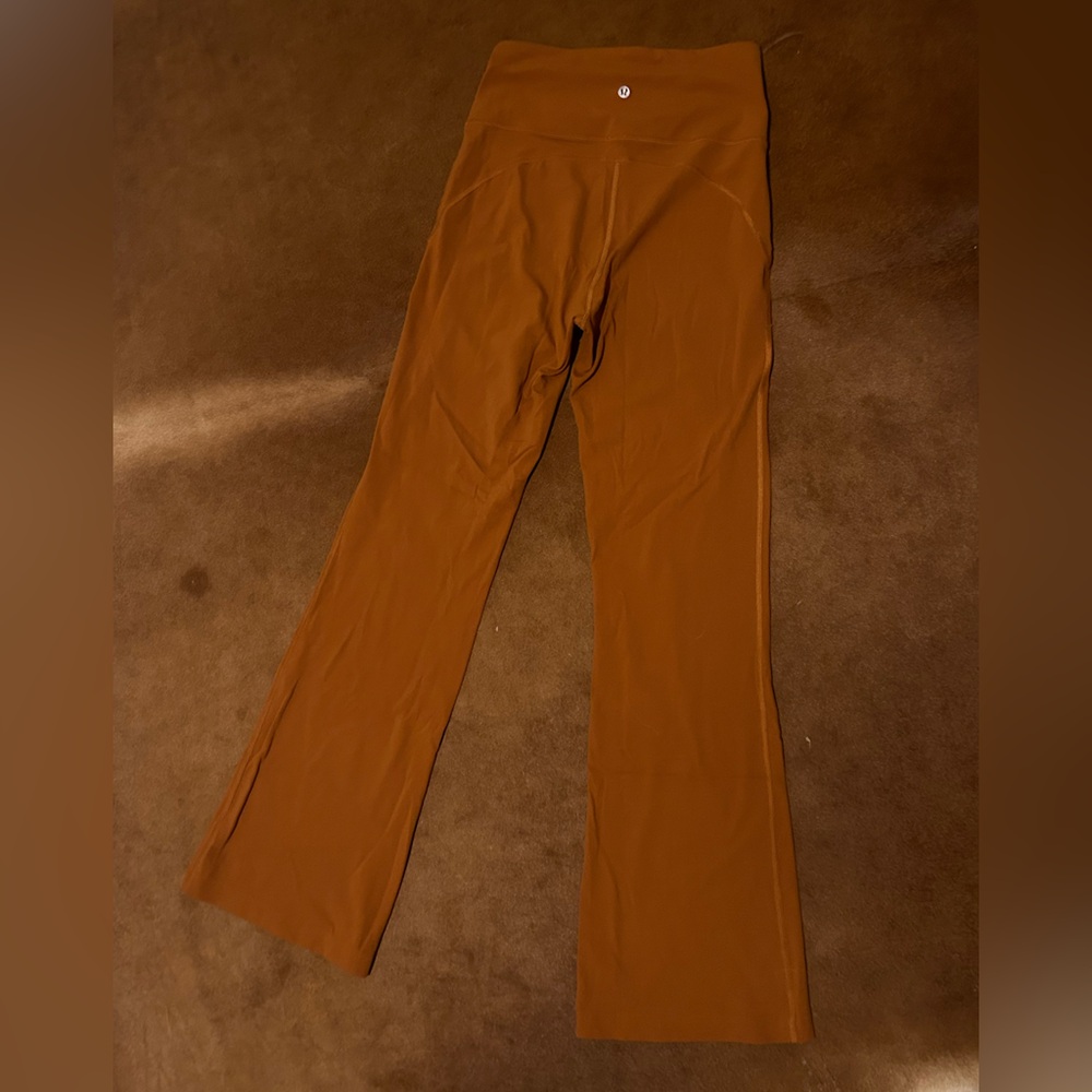 Lululemon groove super high rise flare leggings- Color butternut brown